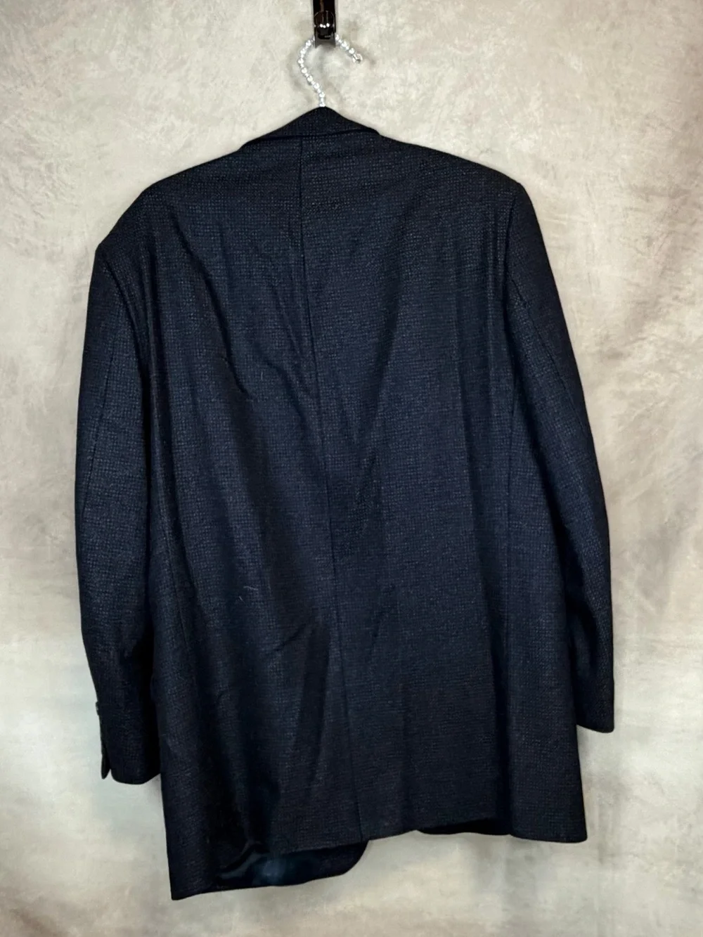 Men's Black Textured Sport Coat Blazer - Classic Three-Button